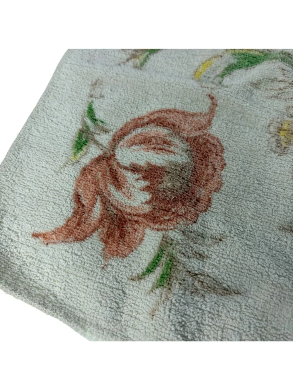 Vintage Springmaid Washcloths Set of 2 Floral Bath Towels Retro Cottagecore